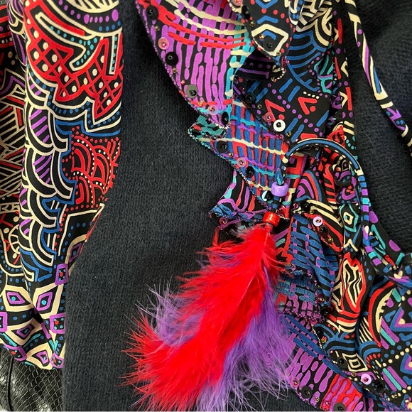 VINTAGE Diane Freis for Marisa Christina 1980s Designer Lambswool & Silk Sweater - Picture 8 of 12